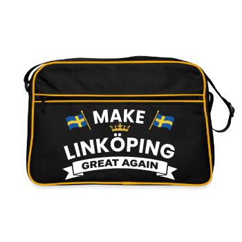 Linköping Stronger cohesion - Retro Bag - black/gold - Front