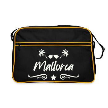 Mallora Palm Beach Logo - Retro Bag - black/gold - Front