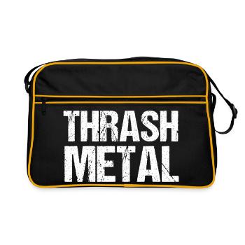 Thrash Metal Grunge Typography - Retro Bag - black/gold - Front