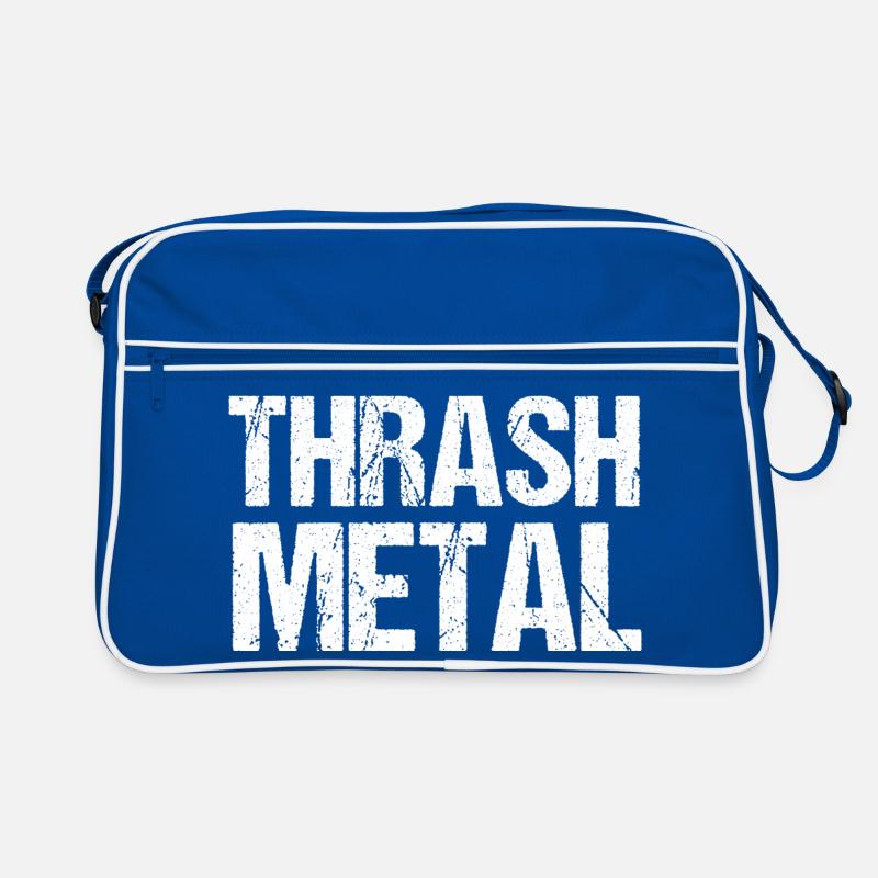 Thrash Metal Grunge-Typografie Retro Tasche