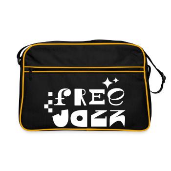 Free Jazz Typographie rétro audacieuse - Sac Retro - noir/or - Devant