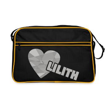 Heart Lilith - Retro Bag - black/gold - Front