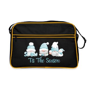 C’est la saison. Joyeux Noël - Sac Retro - noir/or - Devant