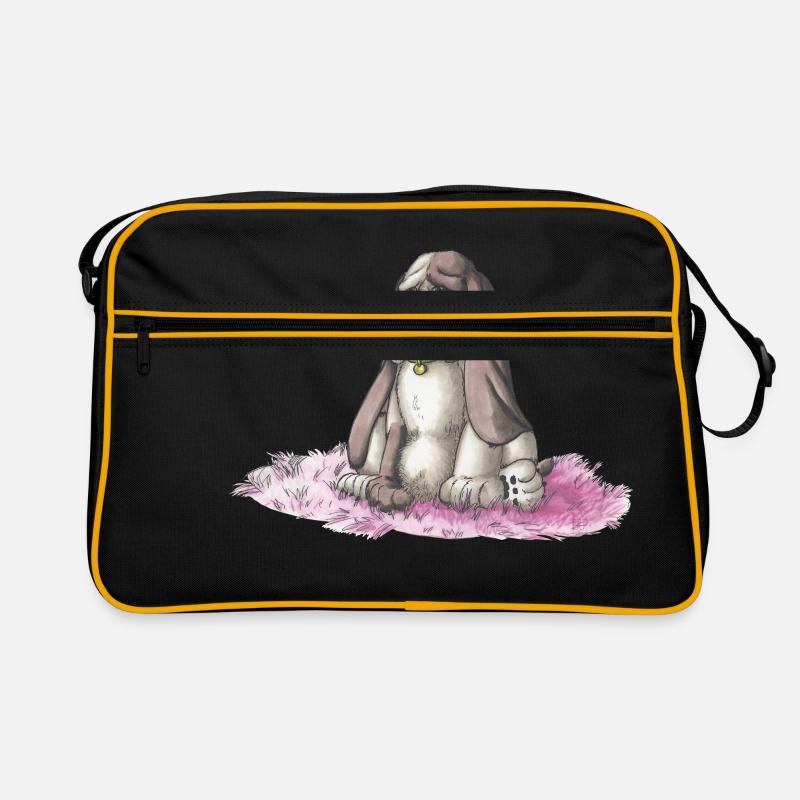 Basset - Retro Tasche - Schwarz/Gold