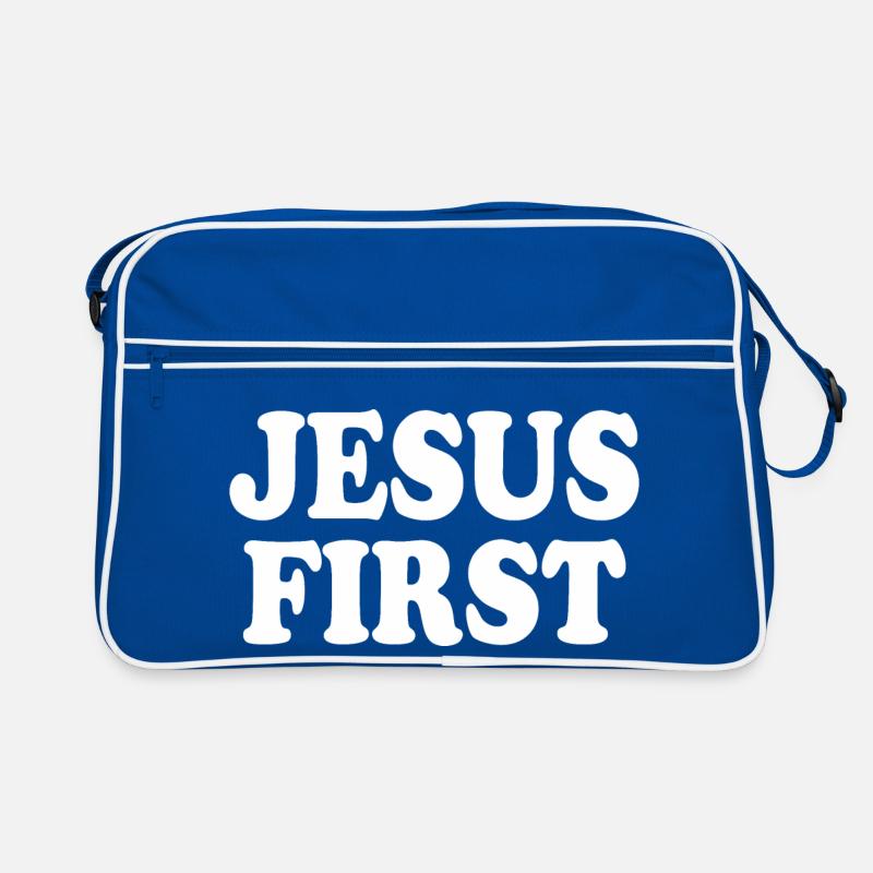 Jesus first Retro Tasche