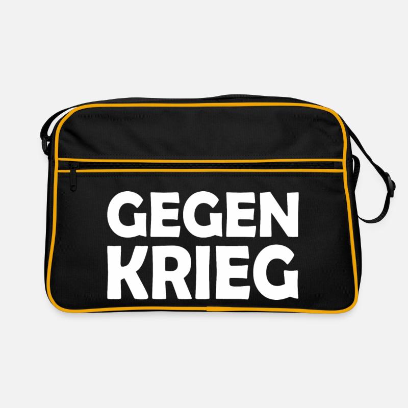 Gegen krieg Retro Tasche