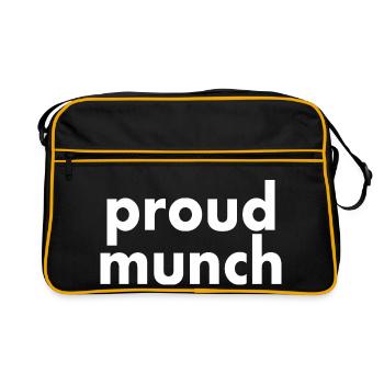 Proud munch - Retro Bag - black/gold - Front