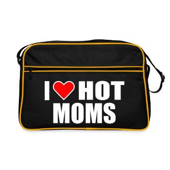 I love hot moms - Sac Retro - noir/or - Devant