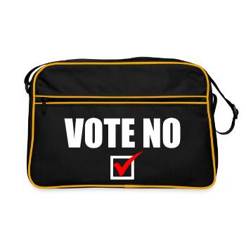 Vote no - Retro Bag - black/gold - Front