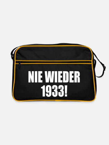Plus jamais 1933 - Sac Retro - noir/or - Devant