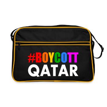 Boycott qatar - Sac Retro - noir/or - Devant