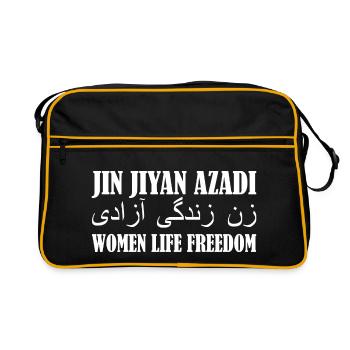 Women life freedom jin jiyan azadi - Sac Retro - noir/or - Devant
