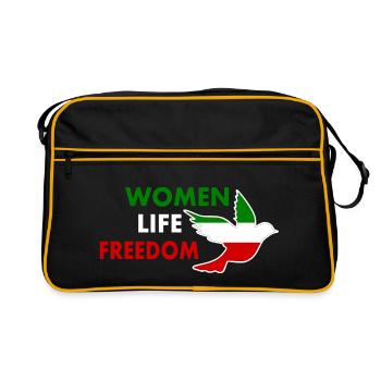 Women life freedom - Retro Bag - black/gold - Front