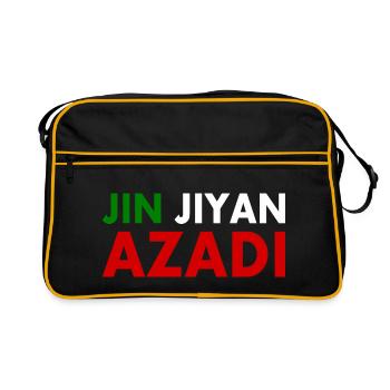 jin jiyan azadi women life freedom - Sac Retro - noir/or - Devant