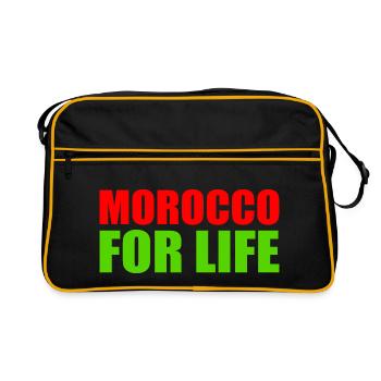 Morocco for life - maroc - Sac Retro - noir/or - Devant