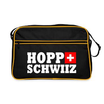 Hopp schwiiz - Sac Retro - noir/or - Devant