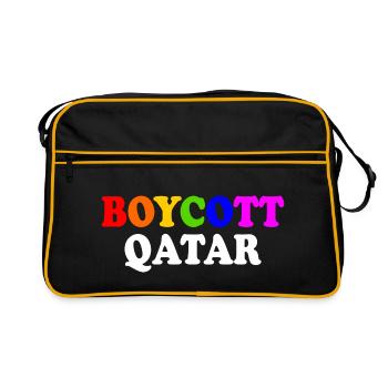 Boycott qatar - Sac Retro - noir/or - Devant