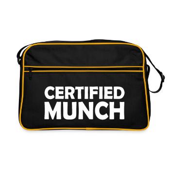 Certified munch - Retro Bag - black/gold - Front