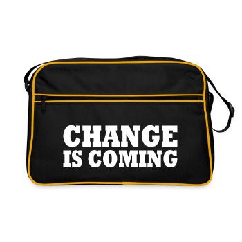 Change is coming - Retro Bag - black/gold - Front