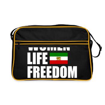 Women life freedom - Sac Retro - noir/or - Devant