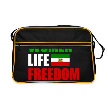 Women life freedom - Sac Retro - noir/or - Devant