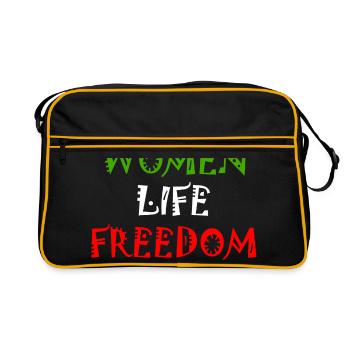 Women life freedom - Sac Retro - noir/or - Devant