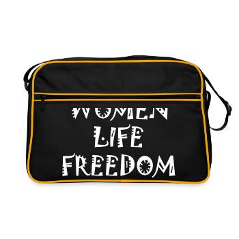 Women life freedom - Sac Retro - noir/or - Devant