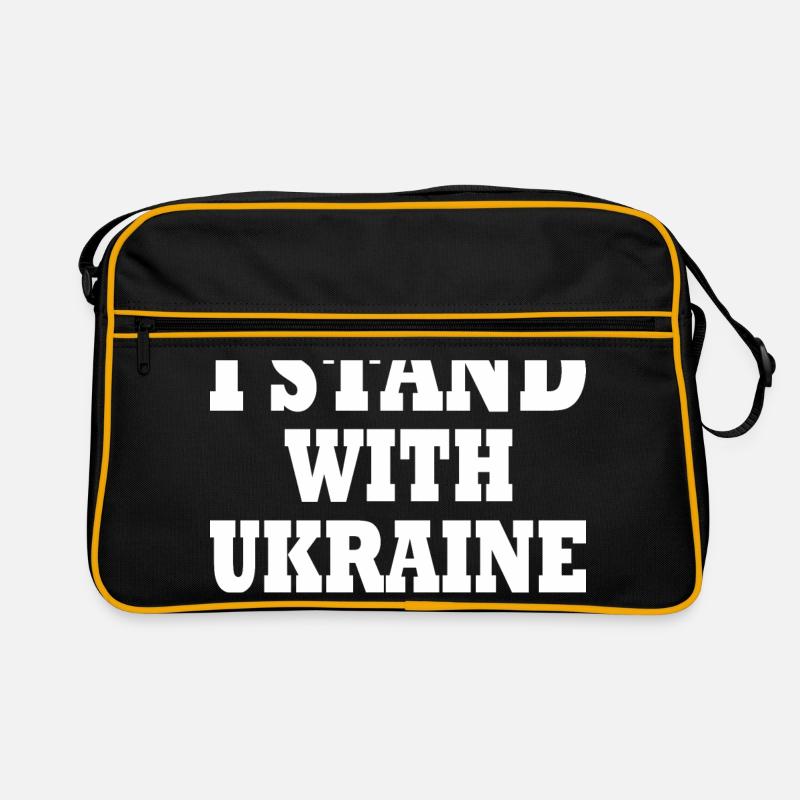 I stand with ukraine Retro Bag