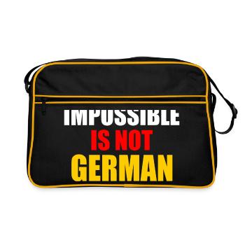 impossible is not german - germany - Retro Bag - black/gold - Front