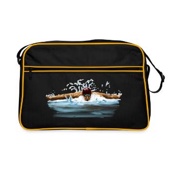 swimmer - Retro Bag - black/gold - Front