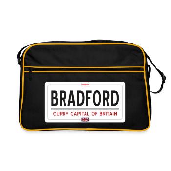 Bradford town sign - Retro Bag - black/gold - Front