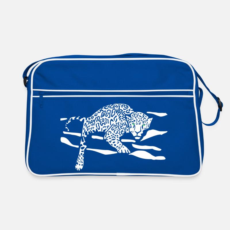 Leopard Sprung Silhouette Retro Tasche