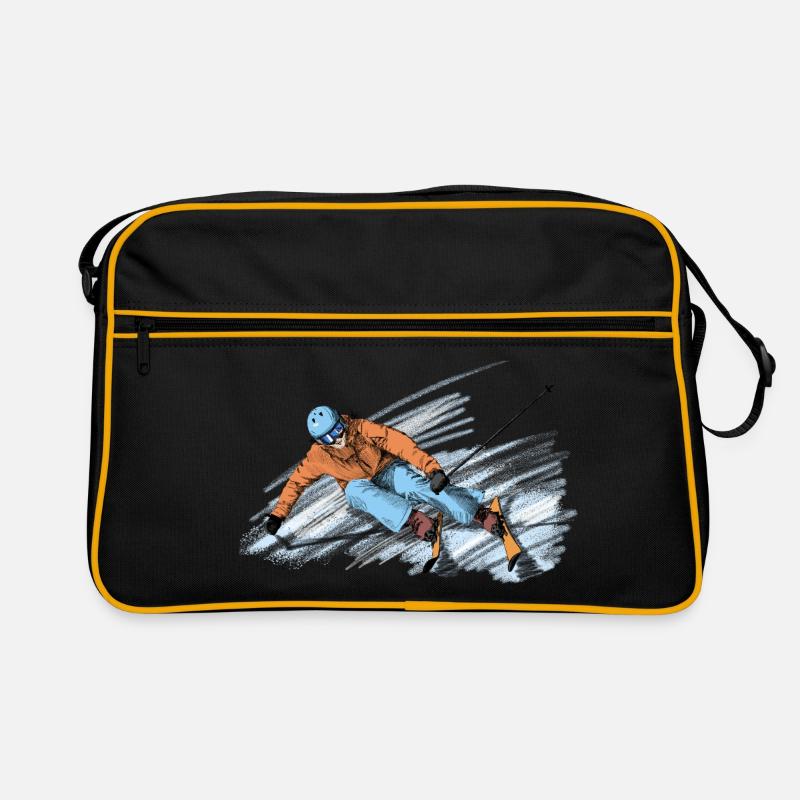 Abfahrt Retro Tasche