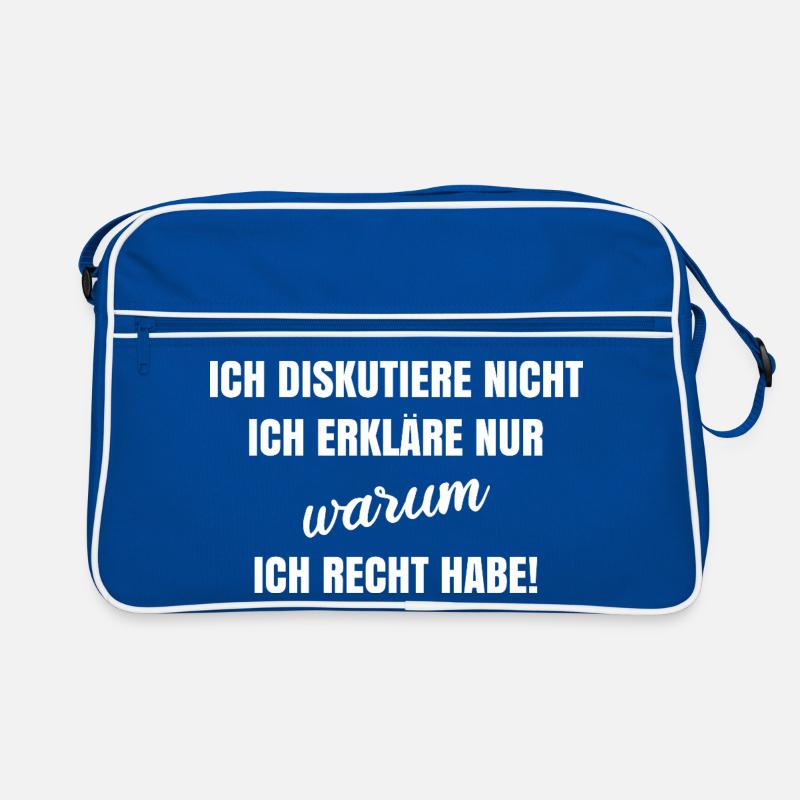 Je ne discute pas, j’explique juste pourquoi je Sac Retro