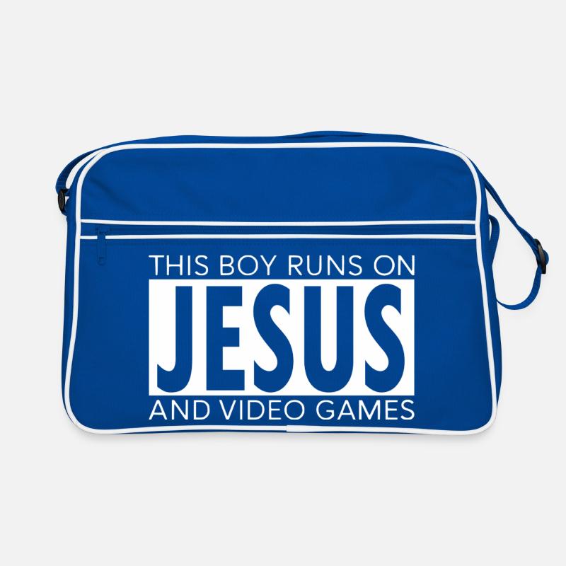 Ce garçon vit à base de Jésus et des jeux vidéo Sac Retro