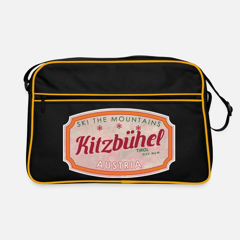 Alpine Vintage Label Kitzbühel Austria Sac Retro