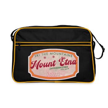Mount Etna Italian Ski Badge - Retro Bag - black/gold - Front