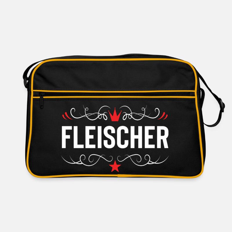 Fleischer Beruf Retro Tasche