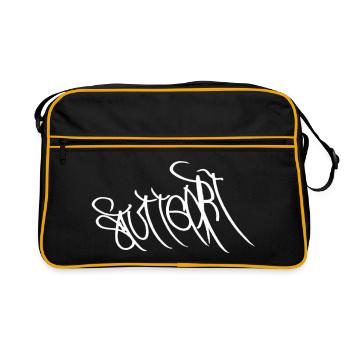 Stuttgart Street Art Souvenir - Retro Bag - black/gold - Front