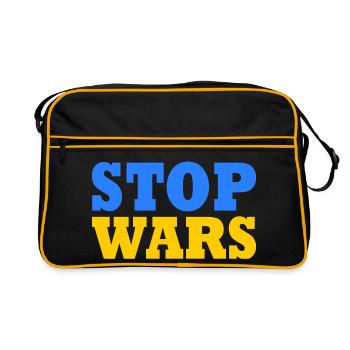 Stop war - Sac Retro - noir/or - Devant