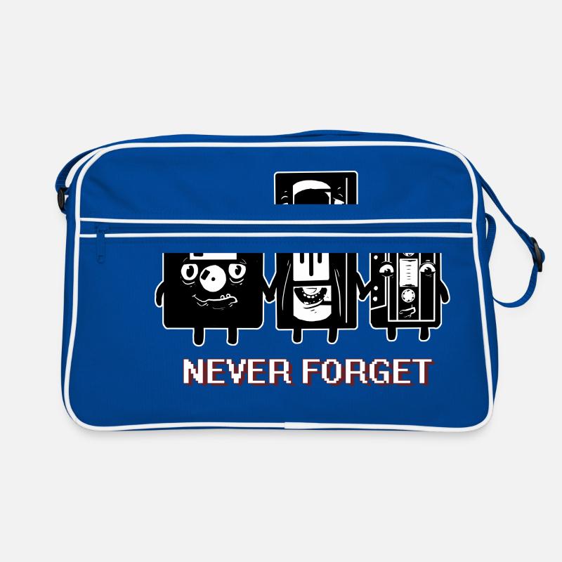VERGESSEN SIE NIE CASETTE DISKETTE LUSTIG Retro Tasche