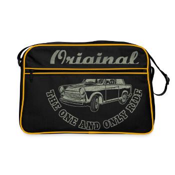 Deux temps est-allemand  601 Rennpappe - Sac Retro - noir/or - Devant