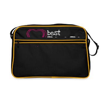 La meilleure maman - Sac Retro - noir/or - Devant