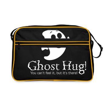 Ghost Hug / hug / Halloween / Ghost / Horreur - Sac Retro - noir/or - Devant