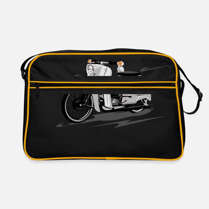 Simson Schwalbe KR51 Roller - Retro Tasche - Schwarz/Gold