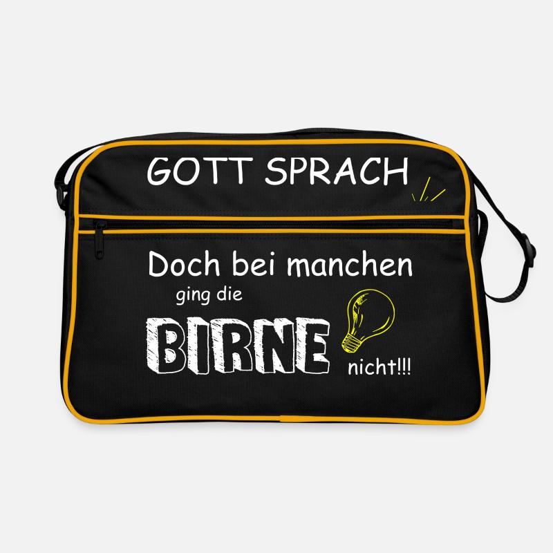 GOTT SPRACH ES WERDE LICHT Retro Tasche