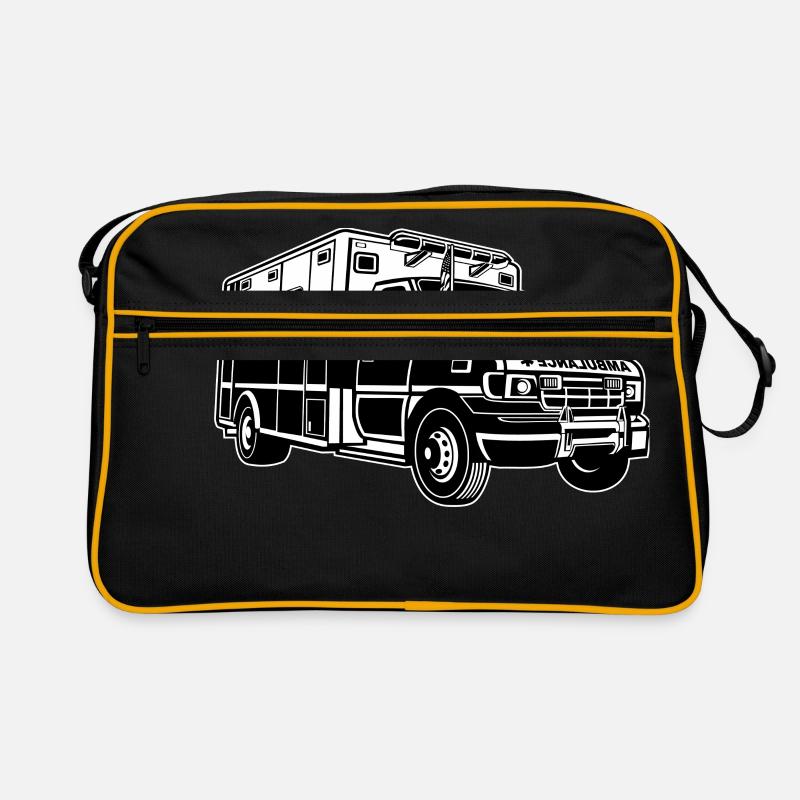 Ambulance / Ambulance 01_schwarz blanc - Sac Retro - noir/or