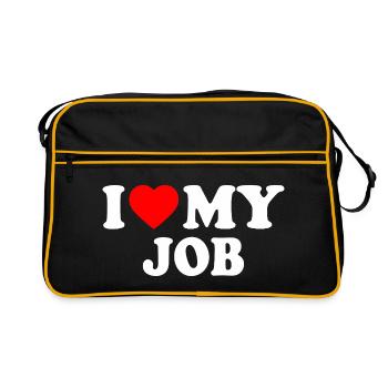 I love my job - Sac Retro - noir/or - Devant