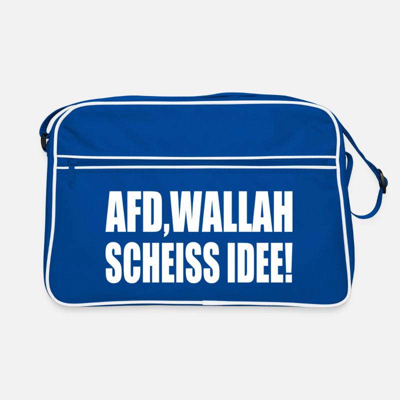 Afd wallah scheiss idee Retro Tasche