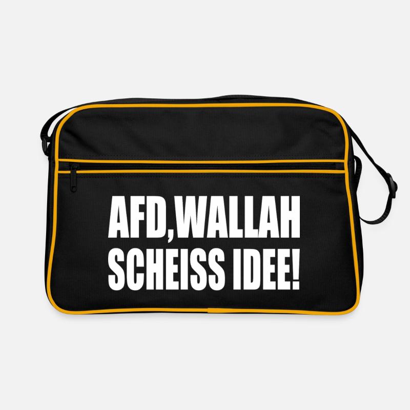 Afd wallah scheiss idee Retro Tasche